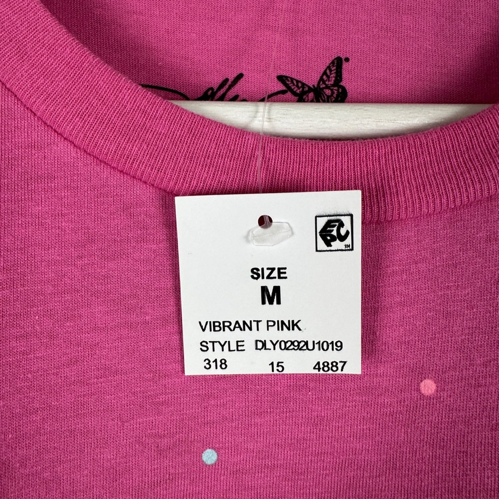 Dolly Parton Women's M T-Shirt Vibrant Pink Workin' 9 to 5 Country Music NEW - Picture 6 of 7